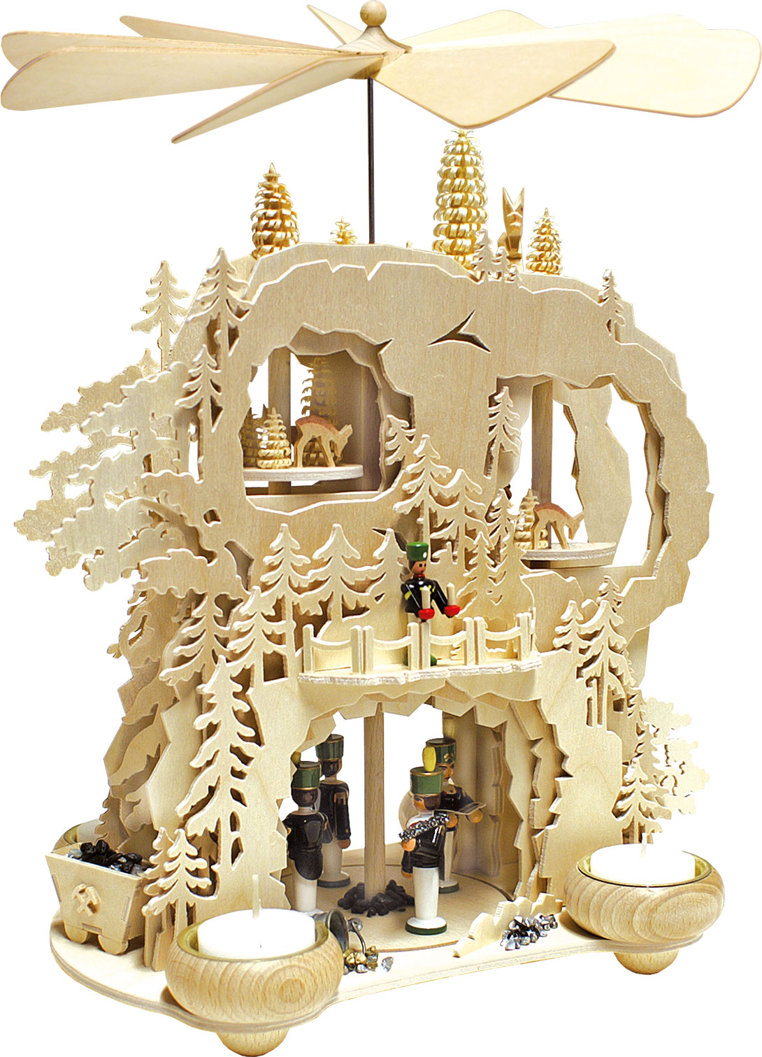 Zahnradpyramide, Bergmänner