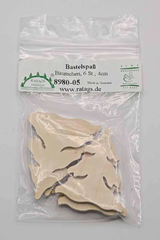 Bäumchen, 6 Stk, ca.4cm, im Folienbeute Bäumchen, 6 Stk, ca.4cm, im Folienbeute
