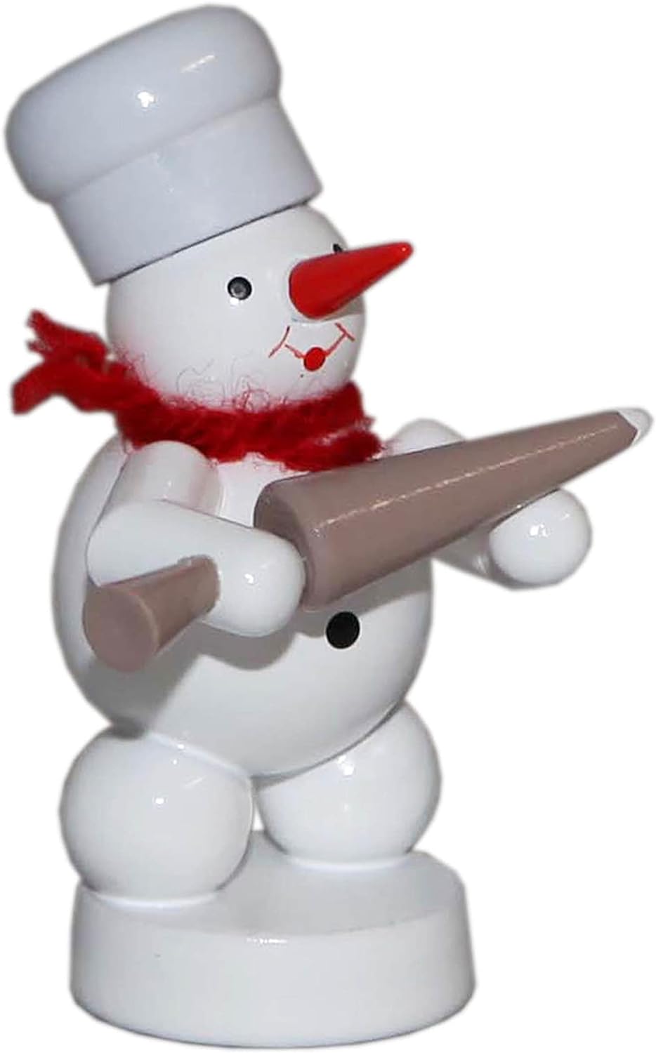 Bäcker Schneemann mit Sahnespritze