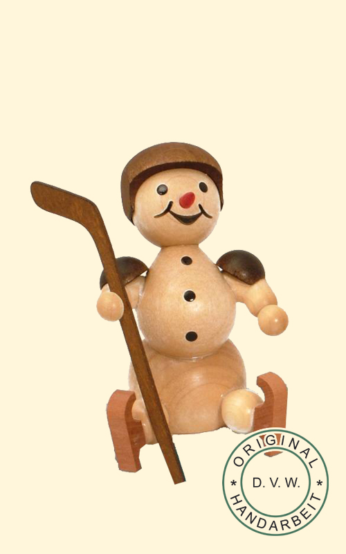 Schneemann "Eishockeyspieler" Auswechsle liegend Helm, ohne Sockel 8 cm Schneemann "Eishockeyspieler" Auswechsle liegend Helm, ohne Sockel 8 cm