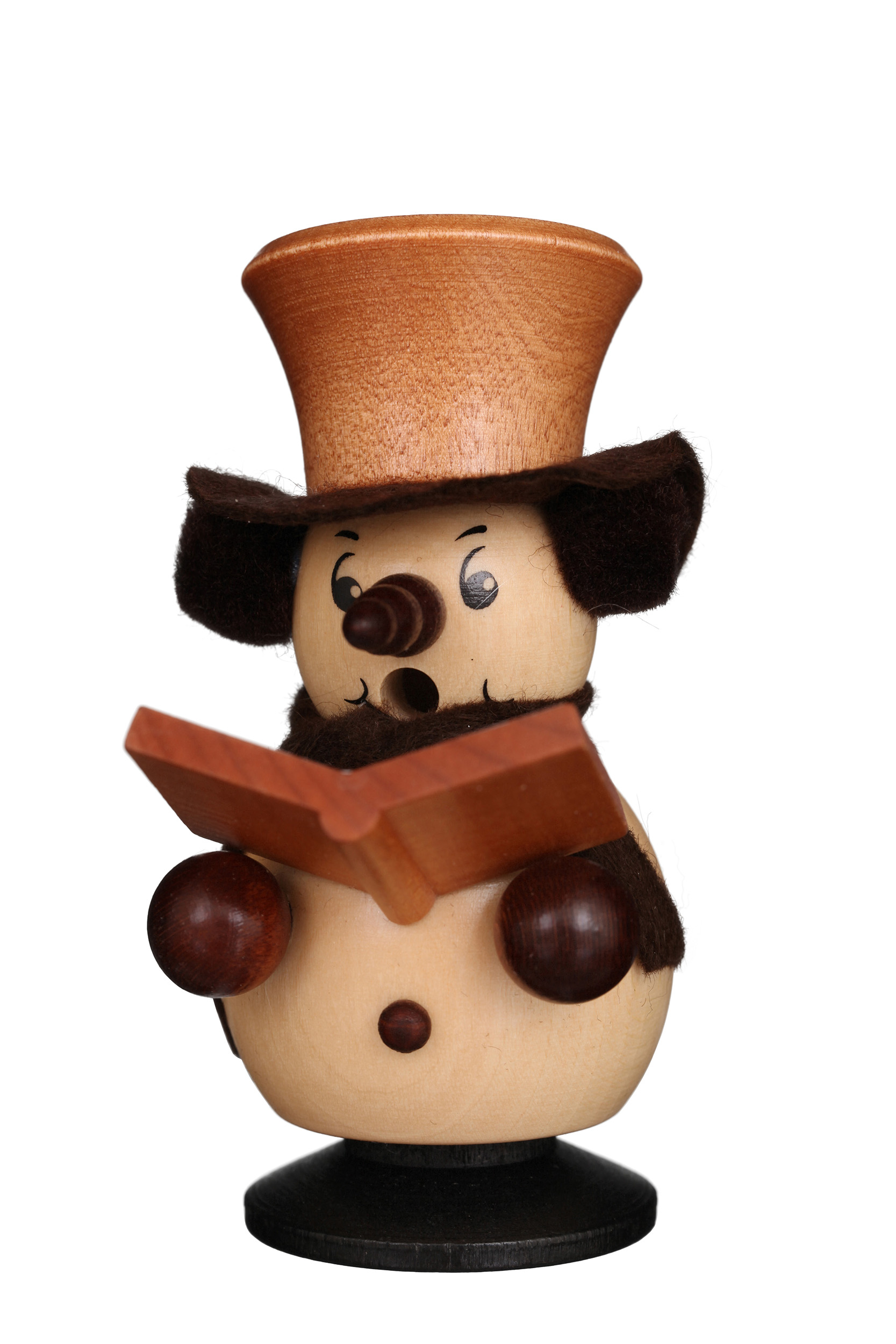 Räuchermann, Schneebub Sänger, natur 10,5 cm