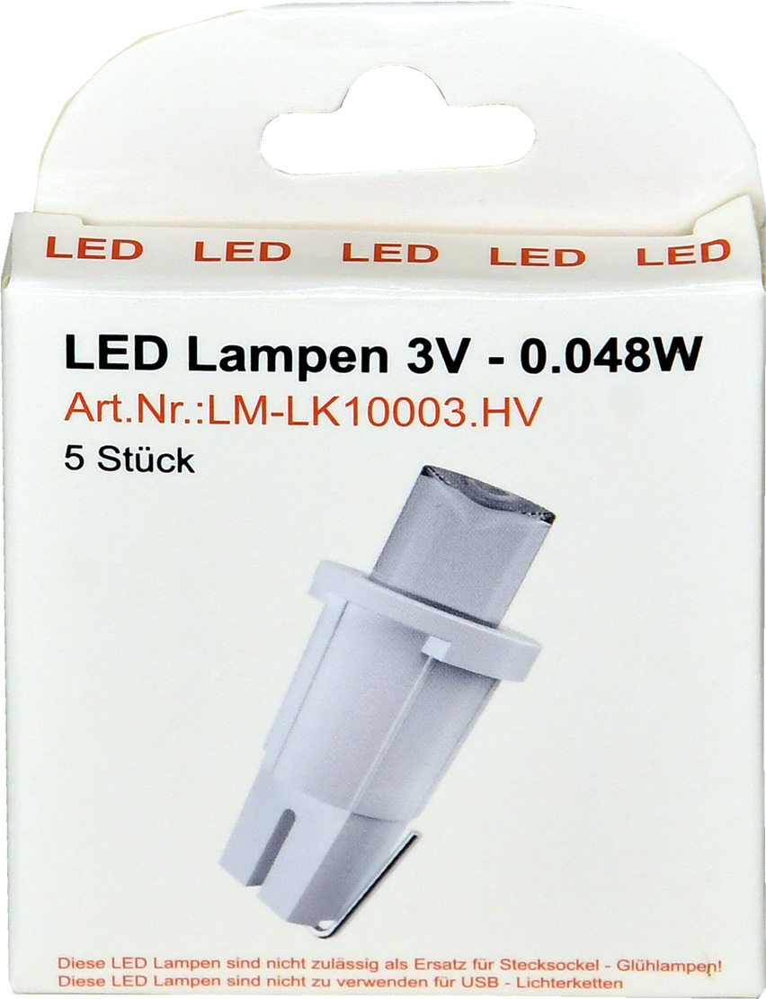 Ersatzlämpchen für LED, 5 Stück für 10er und 20er Lichterkette Ersatzlämpchen für LED, 5 Stück für 10er und 20er Lichterkette
