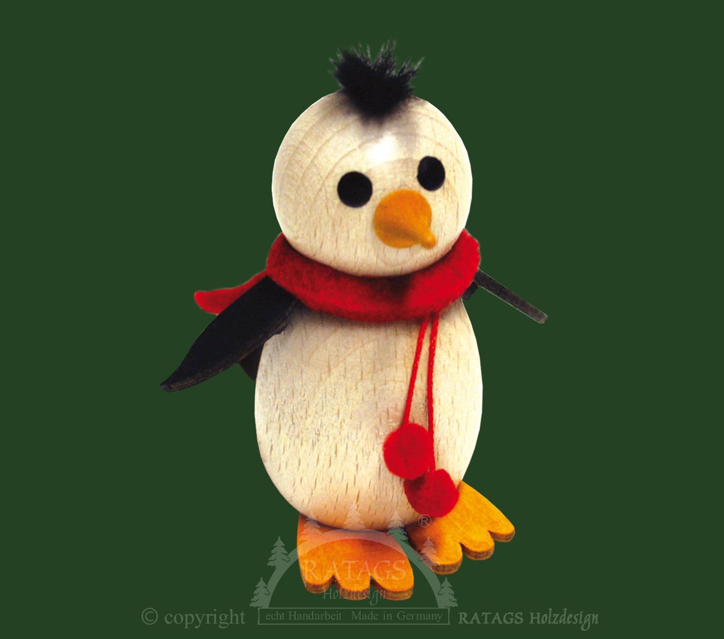 Pinguin mit Haarbüschel Pinguin mit Haarbüschel