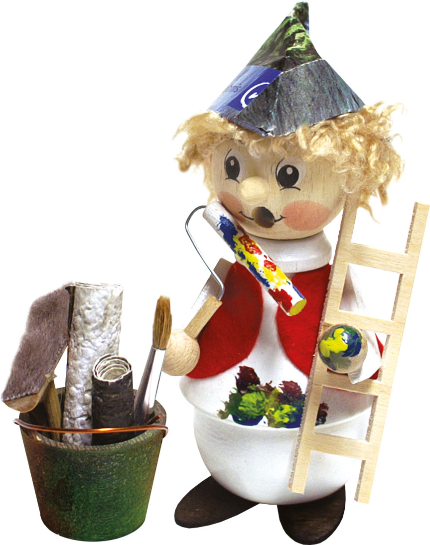 Räuchermännchen, Malerlein Räuchermännchen, Malerlein