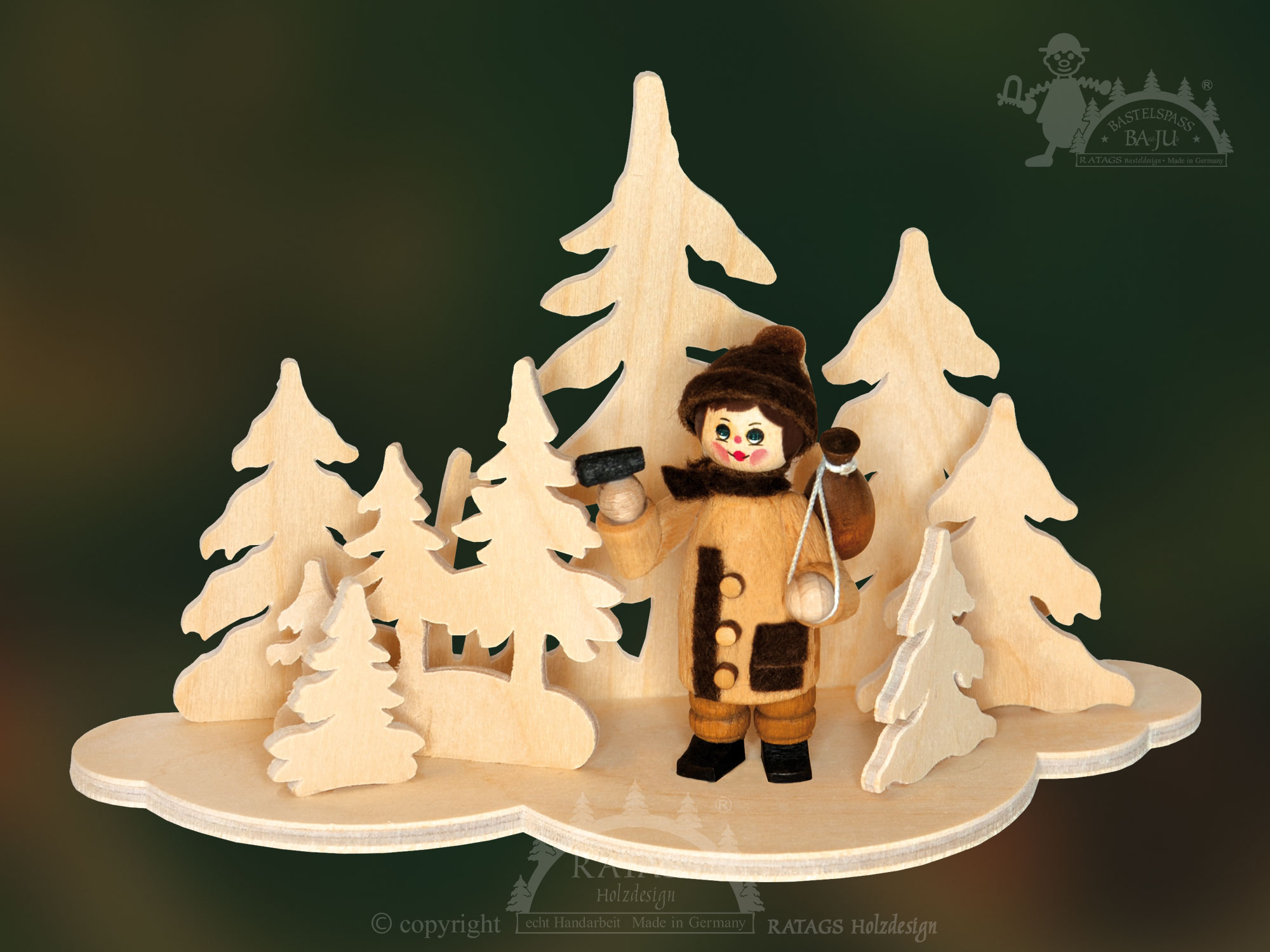 Tischschmuck zum Basteln, Wolke Wald Tischschmuck zum Basteln, Wolke Wald