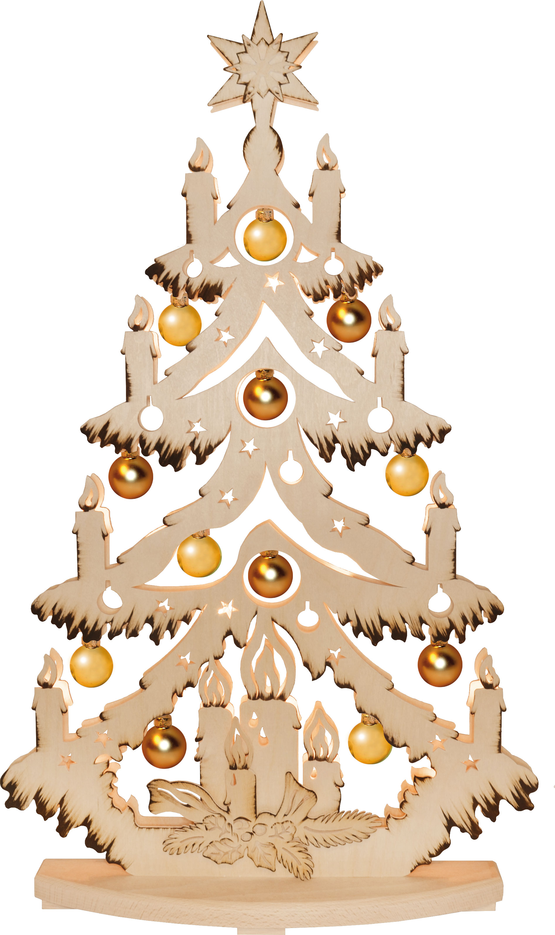 Tanne gr., braun schattiert ohne  Kugeln Tanne gr., braun schattiert ohne  Kugeln