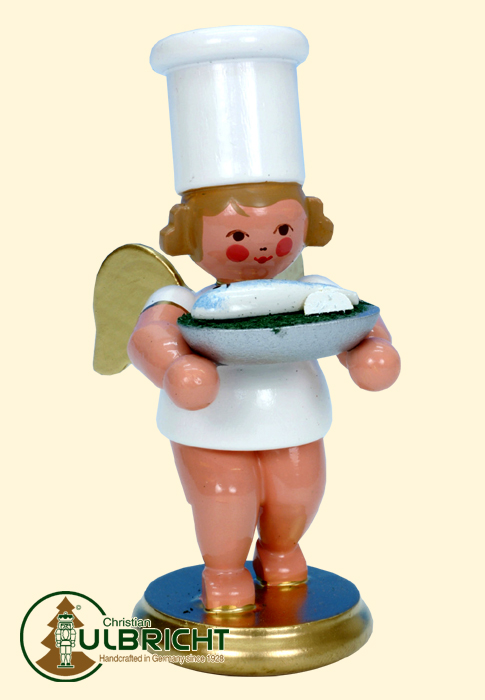 Figur, Kochengel mit Fisch Figur, Kochengel mit Fisch