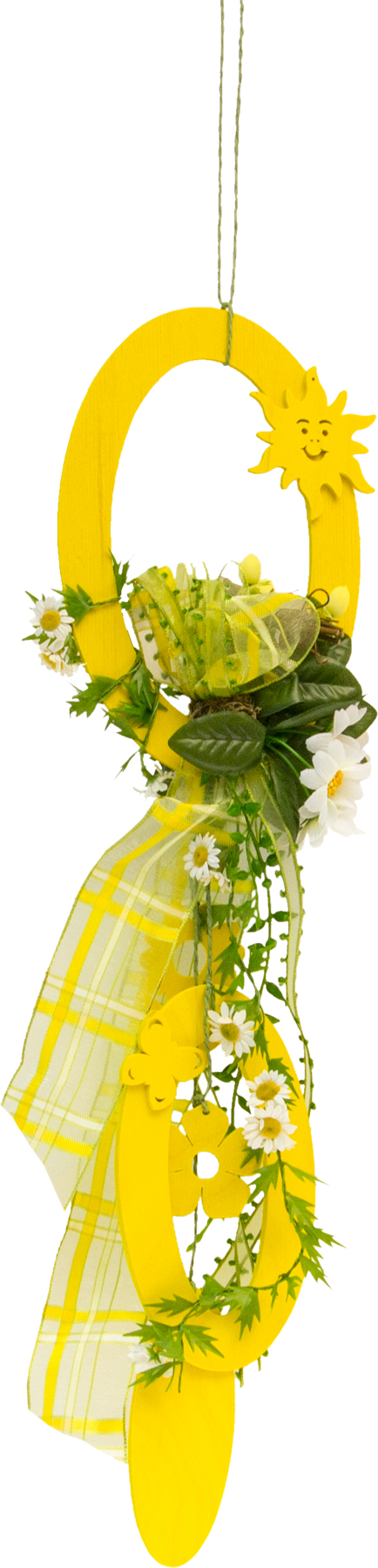 Fensterdekoration, unbel. hängend zwei Ringe, Ornament florist., Fensterdekoration, unbel. hängend zwei Ringe, Ornament florist.,