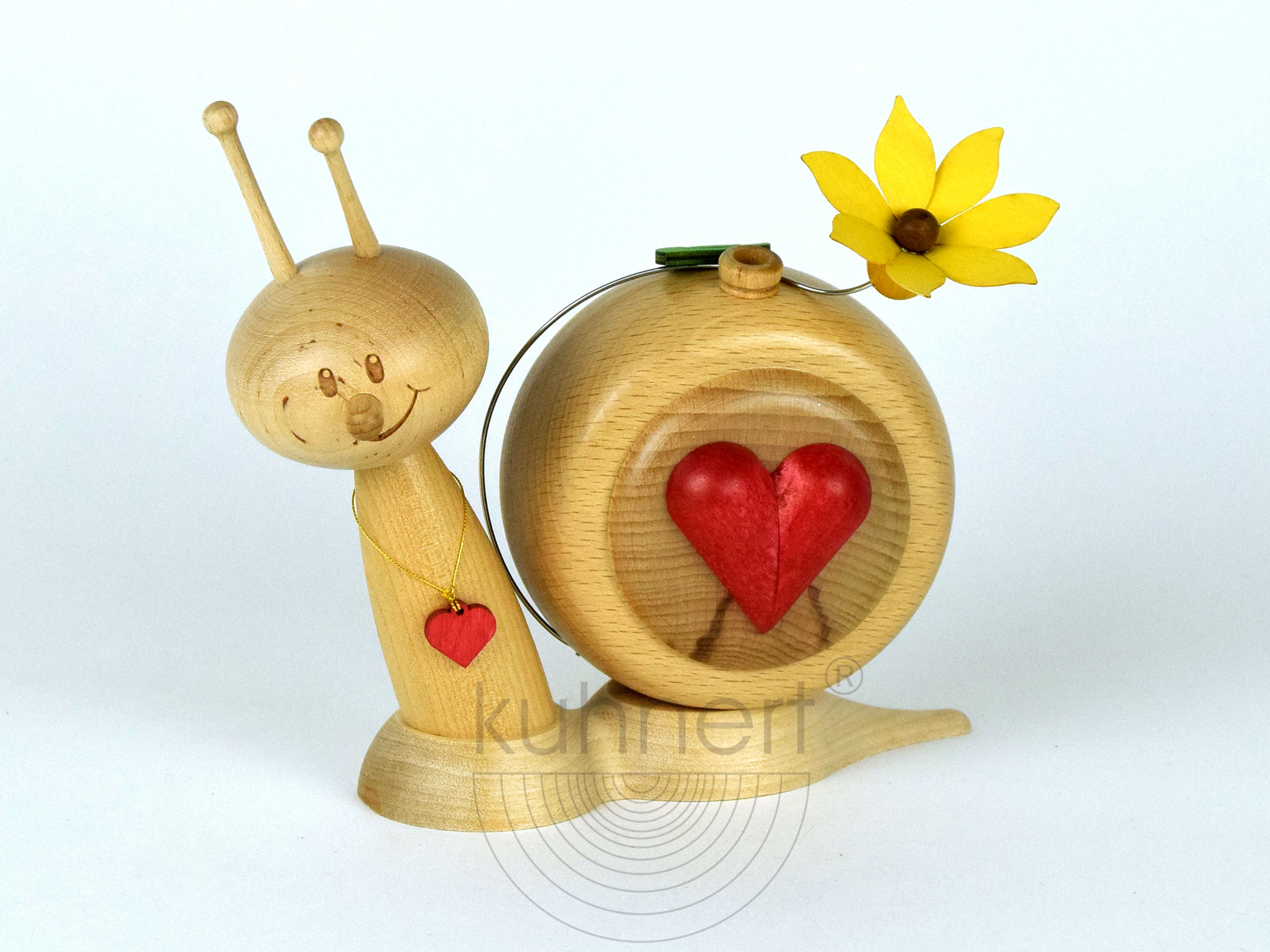 Rauchfigur Schnecke Sunny, Herzschnecke ca. 16 cm