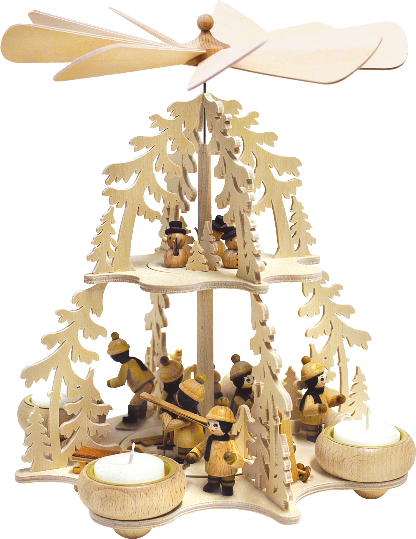 Tannenwaldpyramide, mit Winterkindern