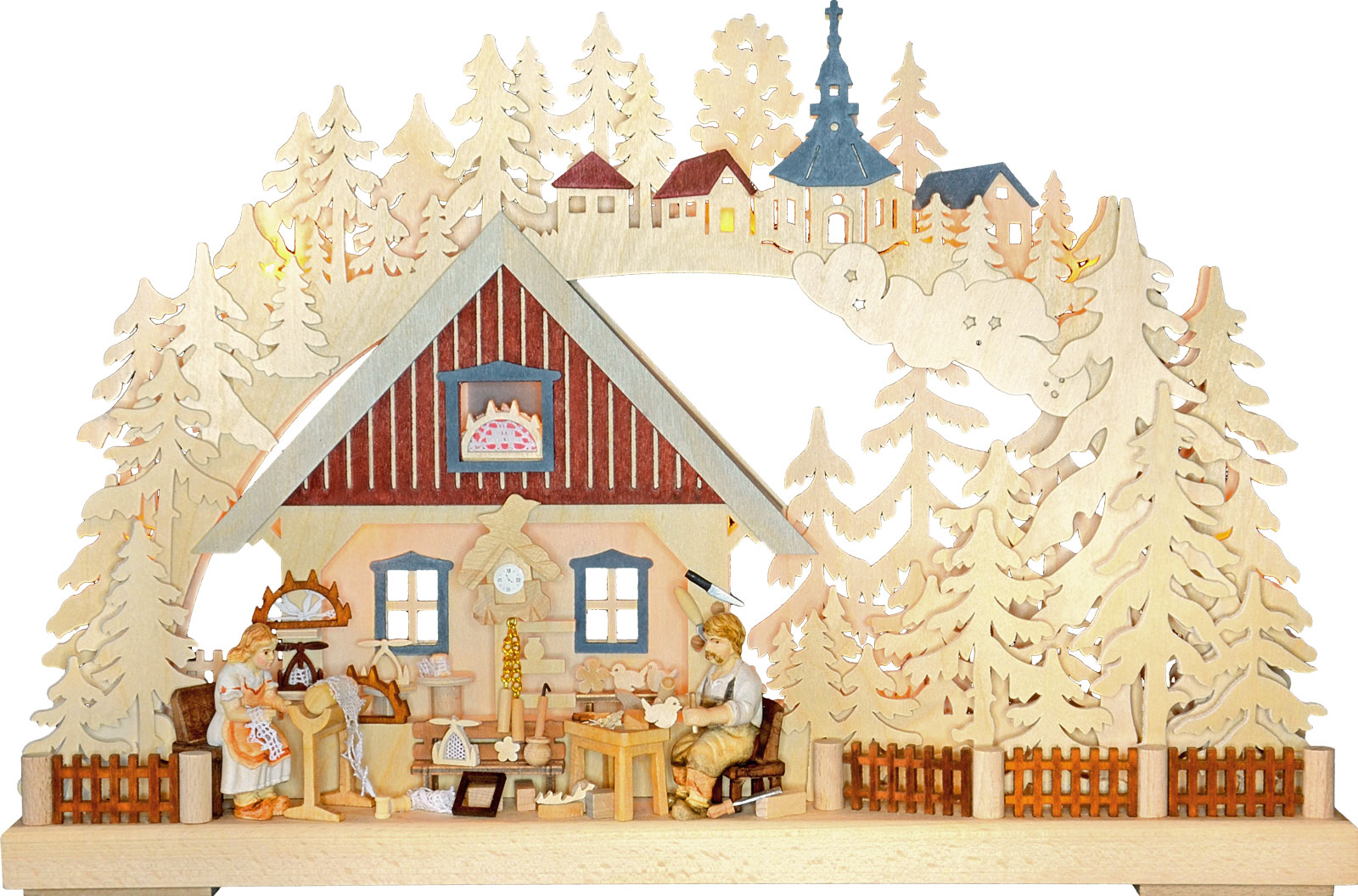 3D-Schwibbogen kl., Traditionelles Handwerk