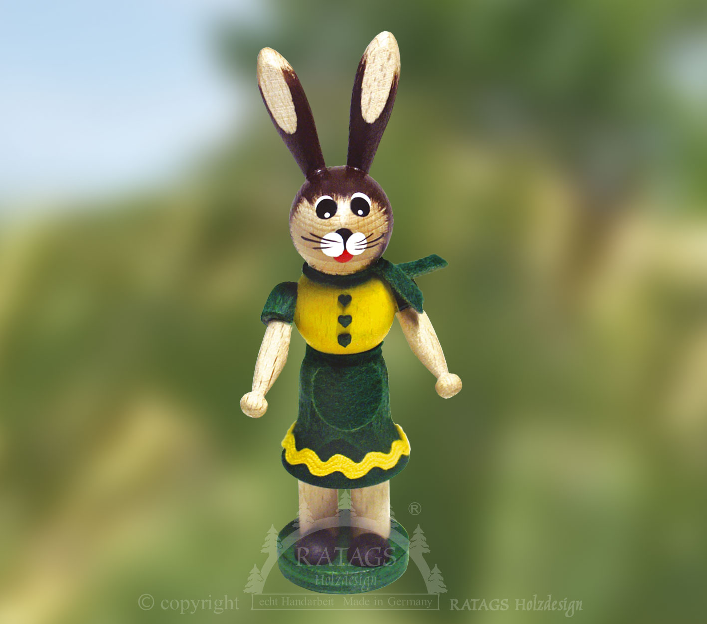 Hasenmädchen, grün Hasenmädchen, grün