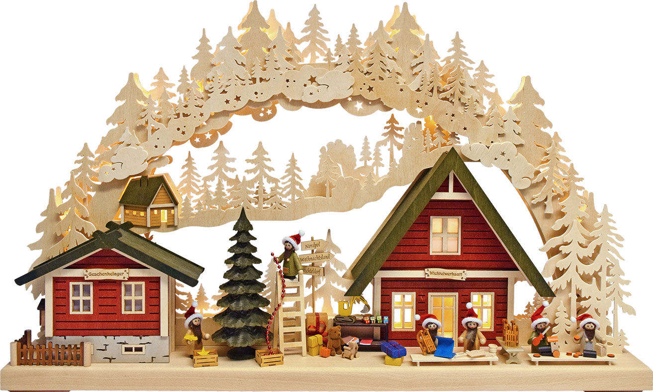 3D-Schwibbogen gr., Weihnachtswerkstatt 3D-Schwibbogen gr., Weihnachtswerkstatt