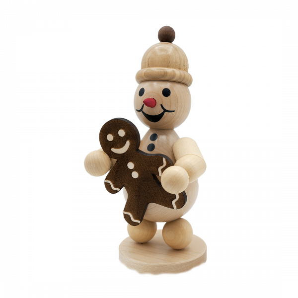 Schneemann Junior mit Lebkuchenmann mitt mittel 20 cm Schneemann Junior mit Lebkuchenmann mitt mittel 20 cm