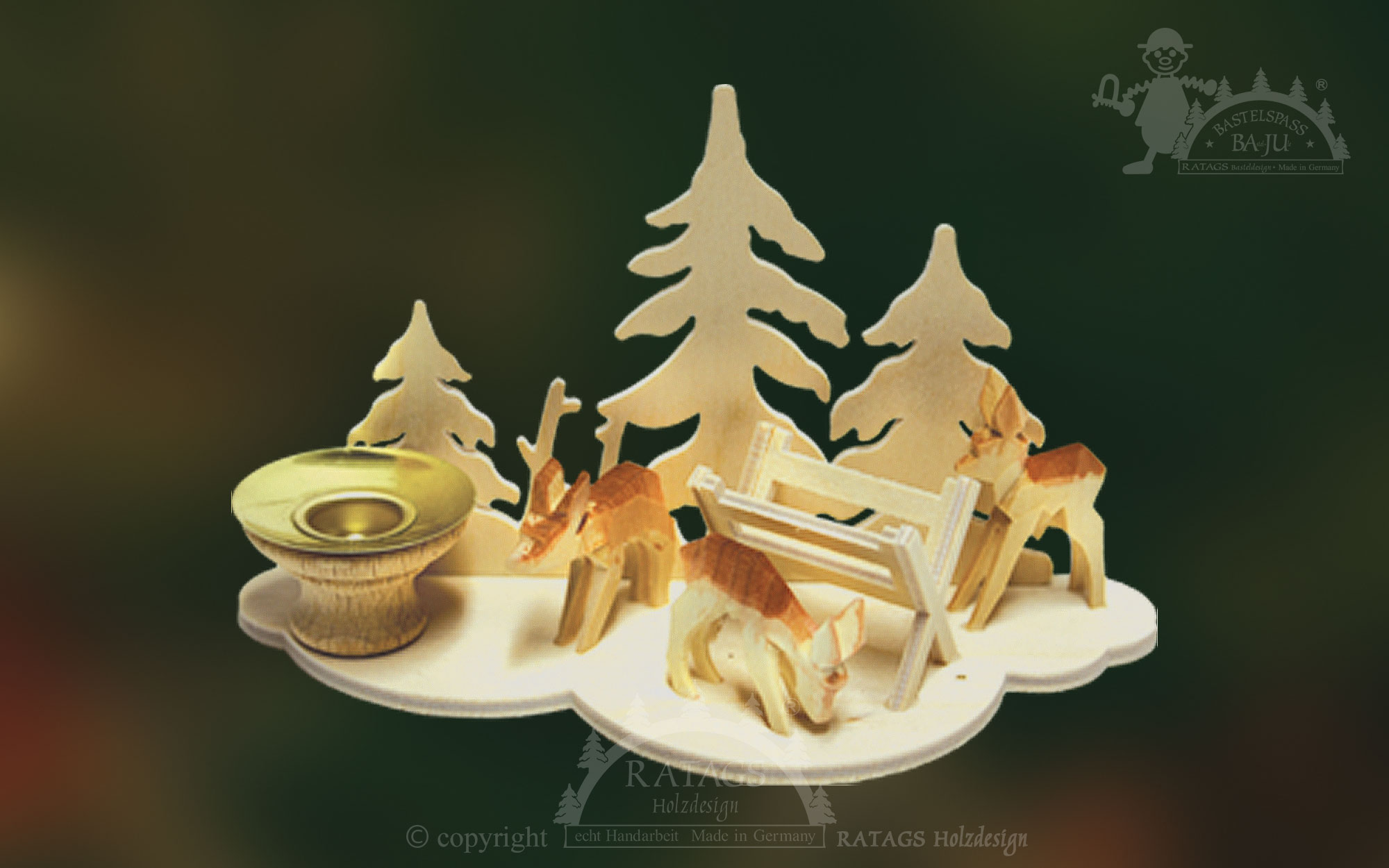 Tischschmuck zum Basteln, Wolke Wald Tischschmuck zum Basteln, Wolke Wald