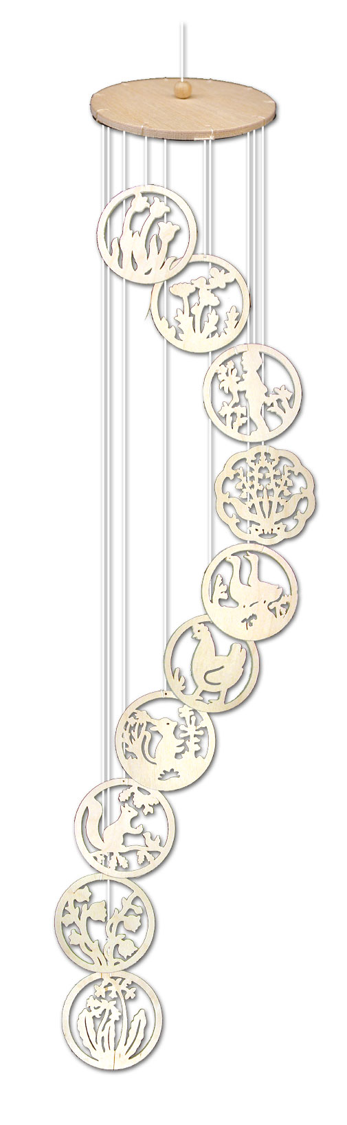 Windspiel zum Basteln, Frühling Windspiel zum Basteln, Frühling