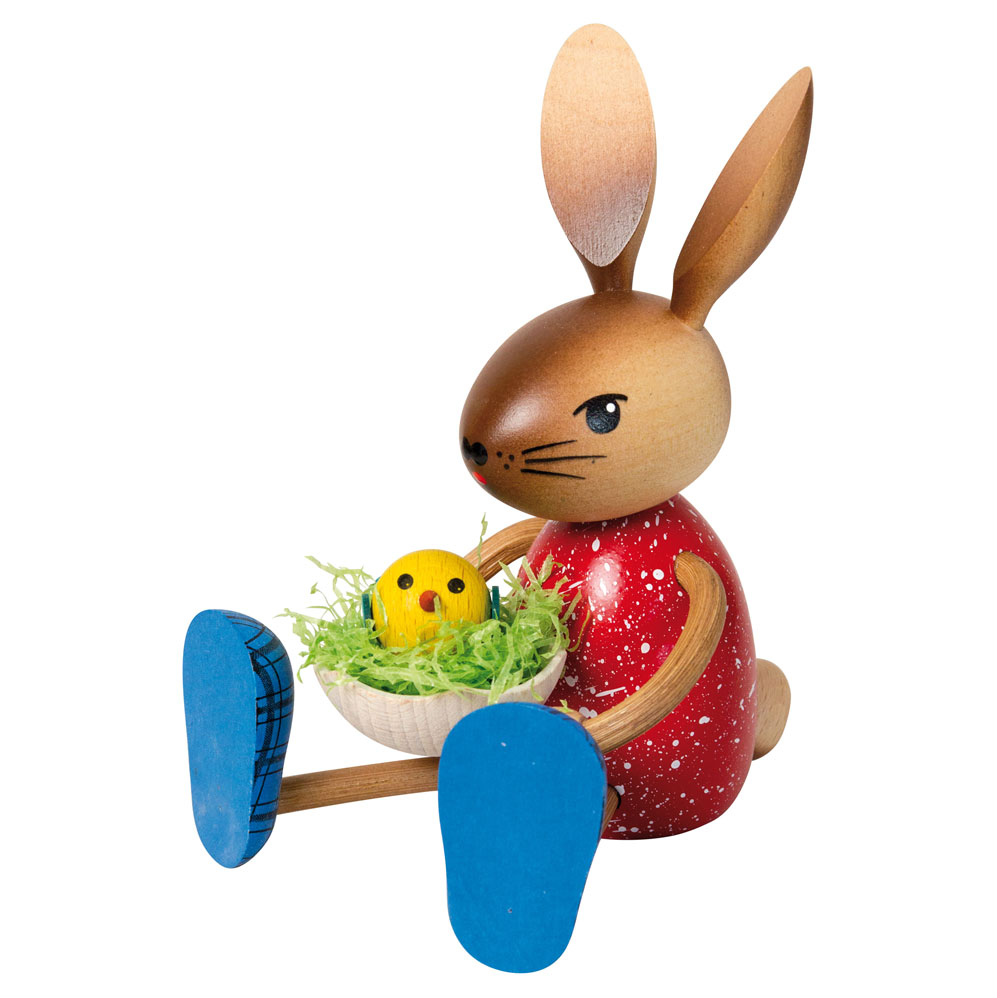 Hasemädchen mit Kücken Hasemädchen mit Kücken