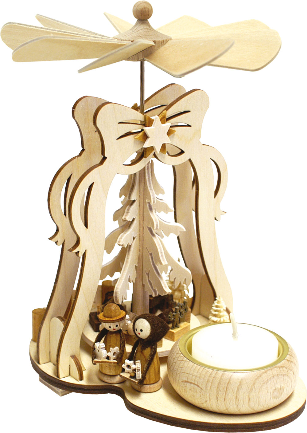 Glockenpyramide-Mini, Striezelkinder Teelicht