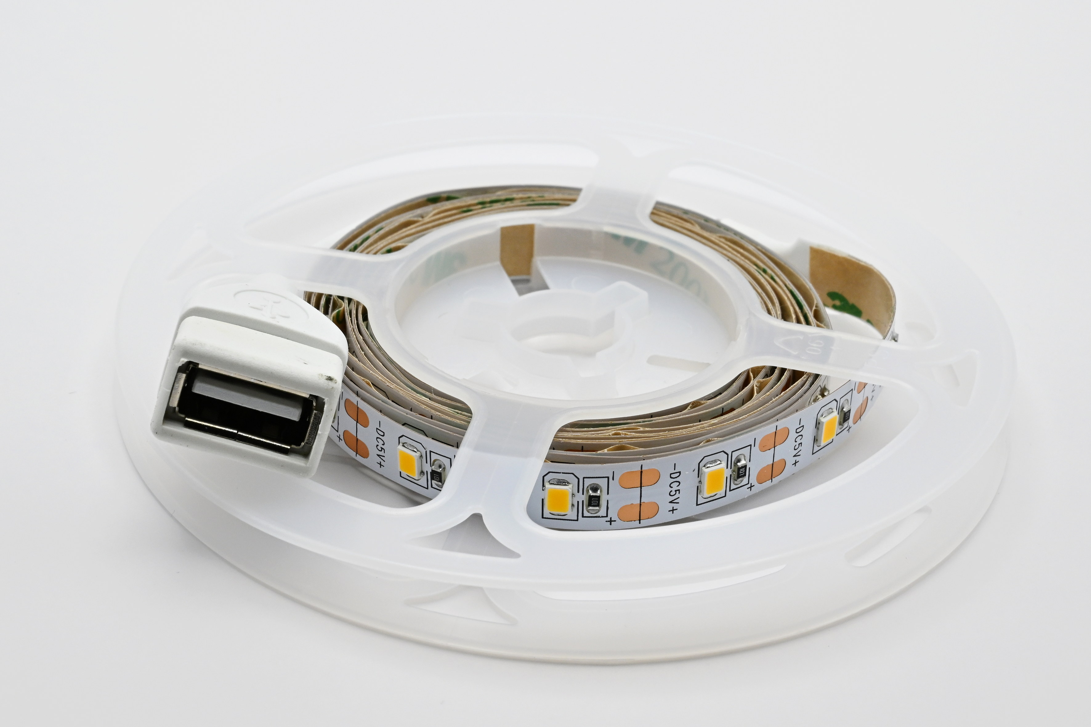 USB LED-Stripe, Länge 150cm, Voll-USB, Zuleitung 10cm, IP20, USB-Stecker weibl. USB LED-Stripe, Länge 150cm, Voll-USB, Zuleitung 10cm, IP20, USB-Stecker weibl.