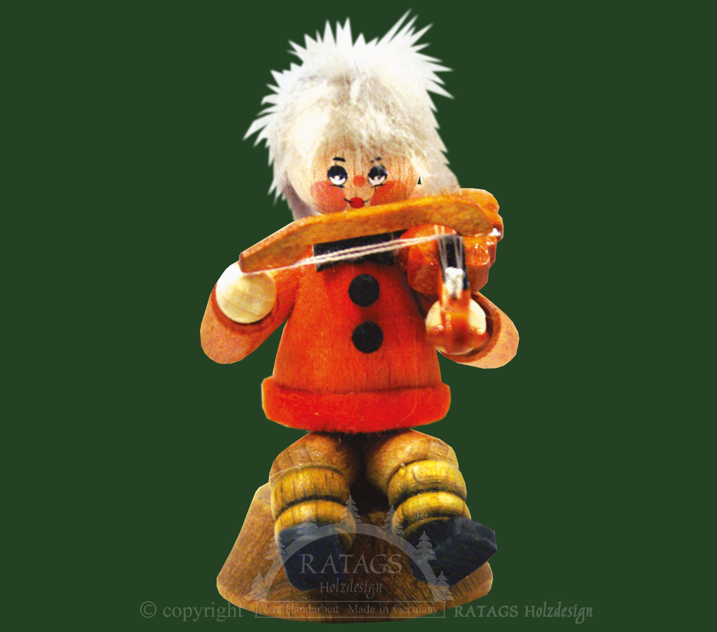 Sammler-Püppchen, Mädchen mit Geige, sitzend Sammler-Püppchen, Mädchen mit Geige, sitzend