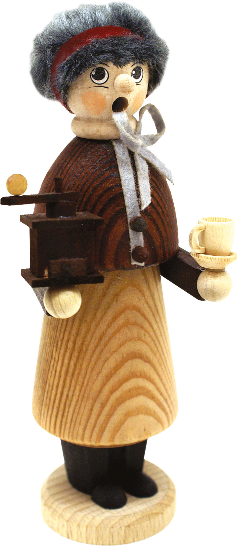 lasierter Naturpaffer, Kaffeetante