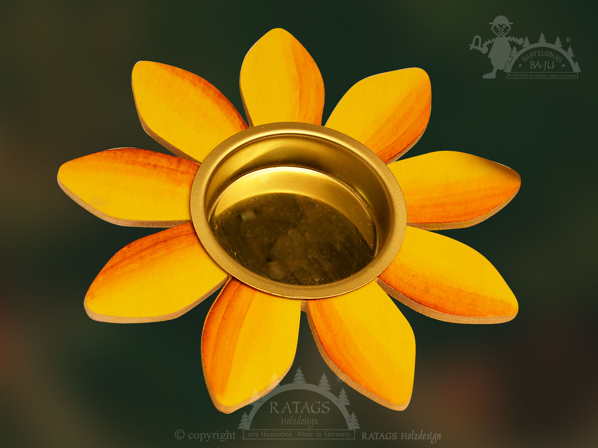 Teelichthalter-Blume, zum Basteln Teelichthalter-Blume, zum Basteln