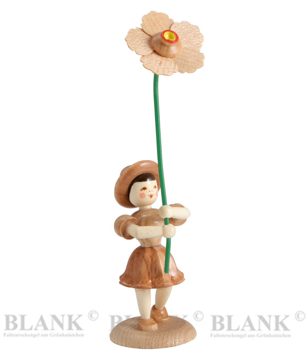 Blumenkind mit Christrose, natur H 12 cm