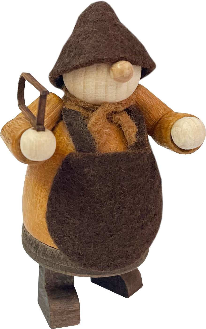 Figur, Walki, braune Schürze, Säge Figur, Walki, braune Schürze, Säge