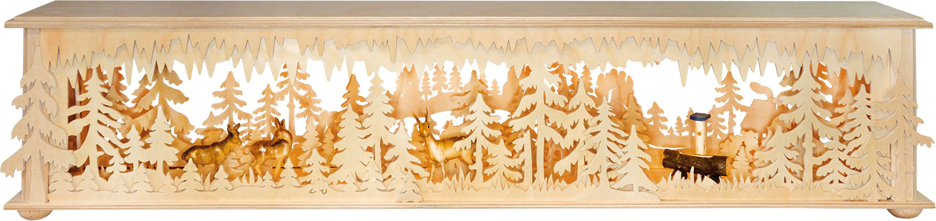 Raumleuchte mittelgr., Wald, Gebirge, Rehe Raumleuchte mittelgr., Wald, Gebirge, Rehe