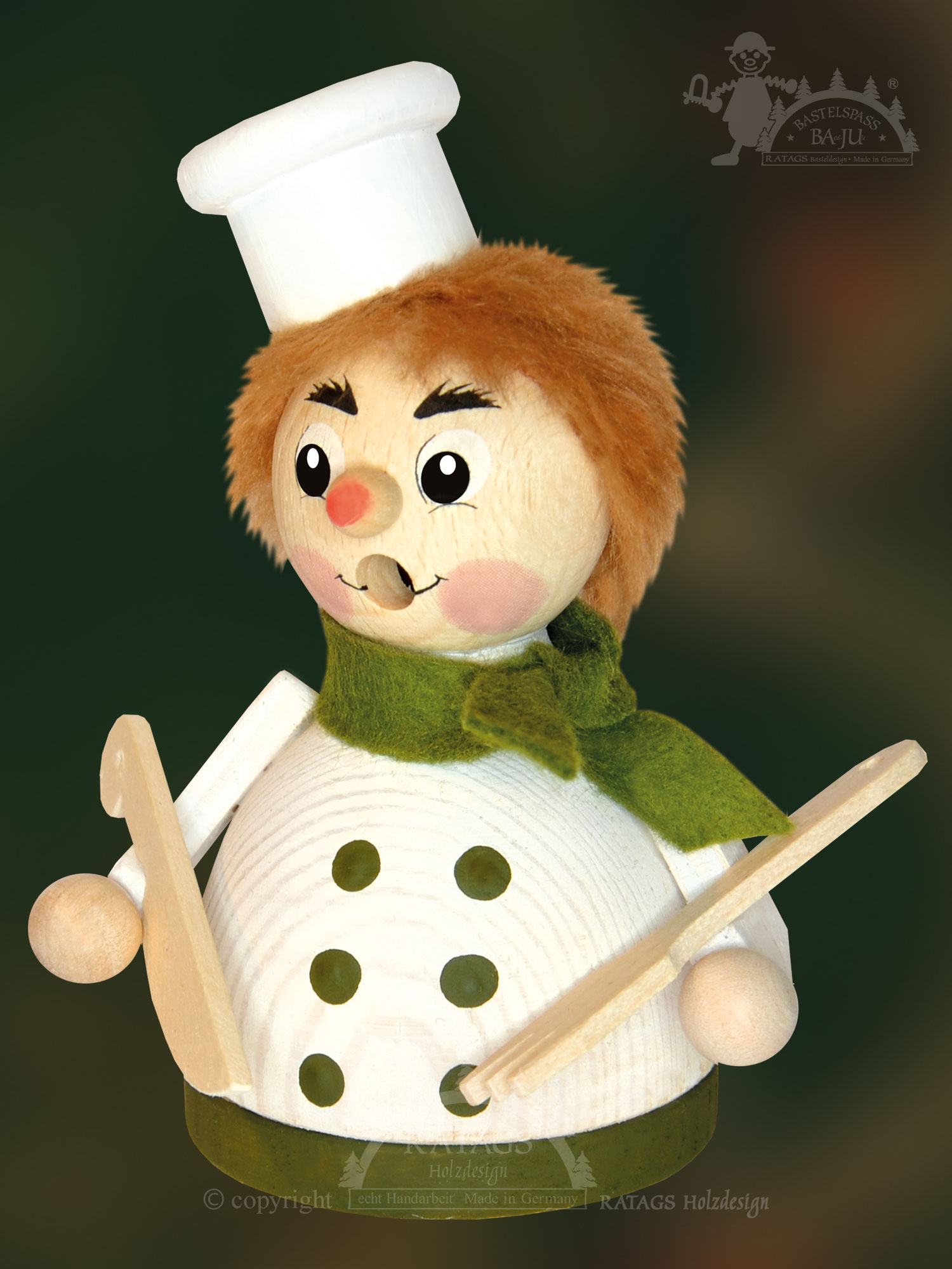 Räuchermännchen zum Basteln, Moppel, Koch Räuchermännchen zum Basteln, Moppel, Koch
