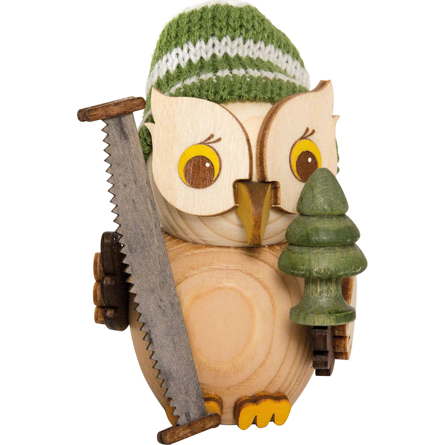 MINI Eule Waldarbeiter Holzfigur 2023