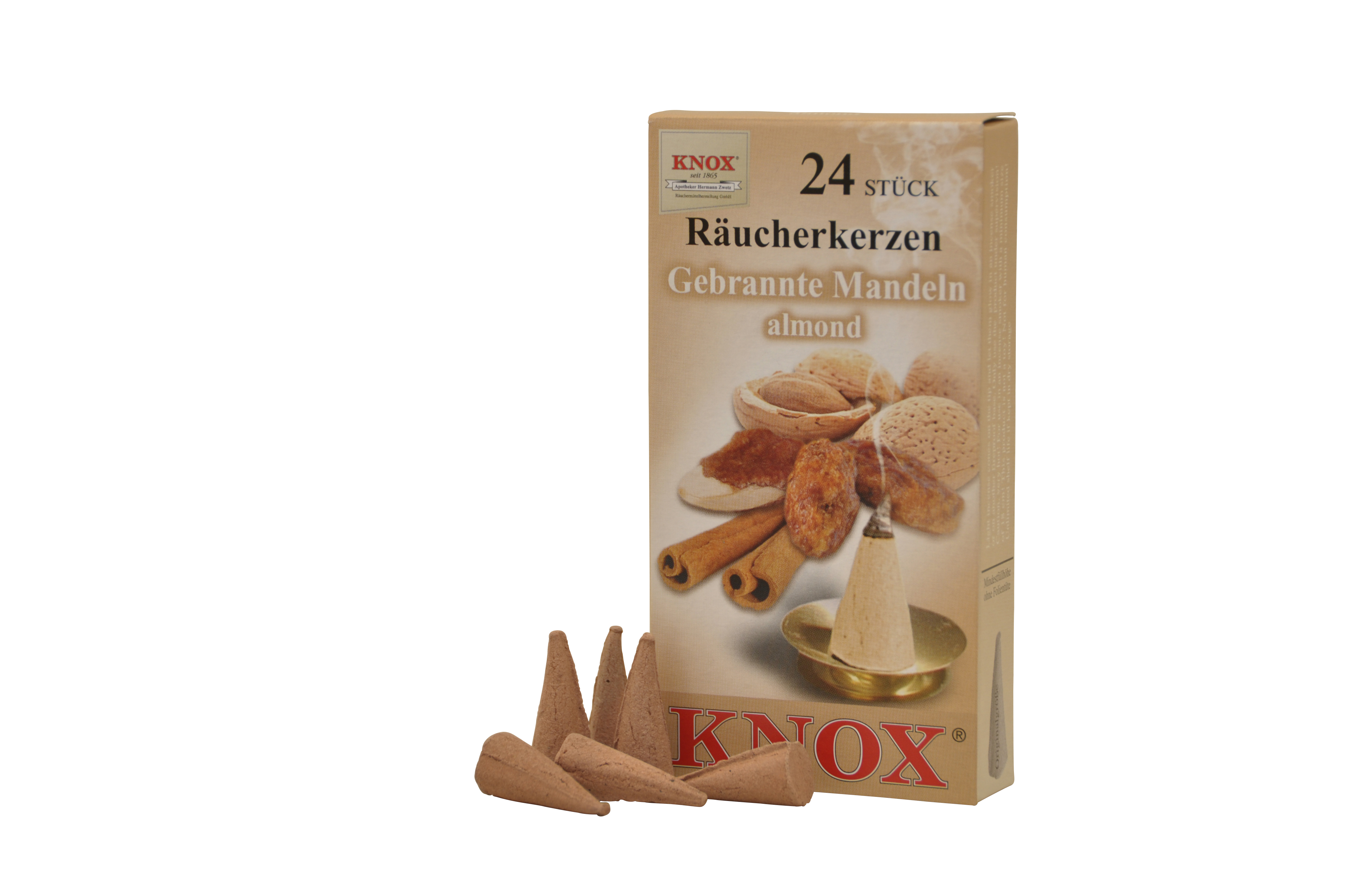 KNOX-Räucherkerzen - Gebrannte Mandeln KNOX-Räucherkerzen - Gebrannte Mandeln