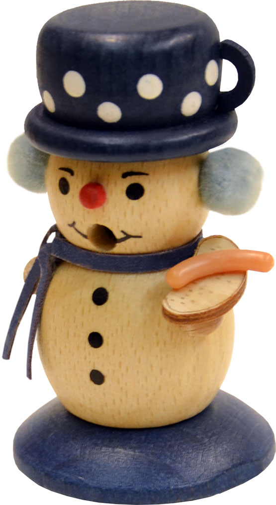 Miniräuchermann, Schneemann, Bockwurst Miniräuchermann, Schneemann, Bockwurst