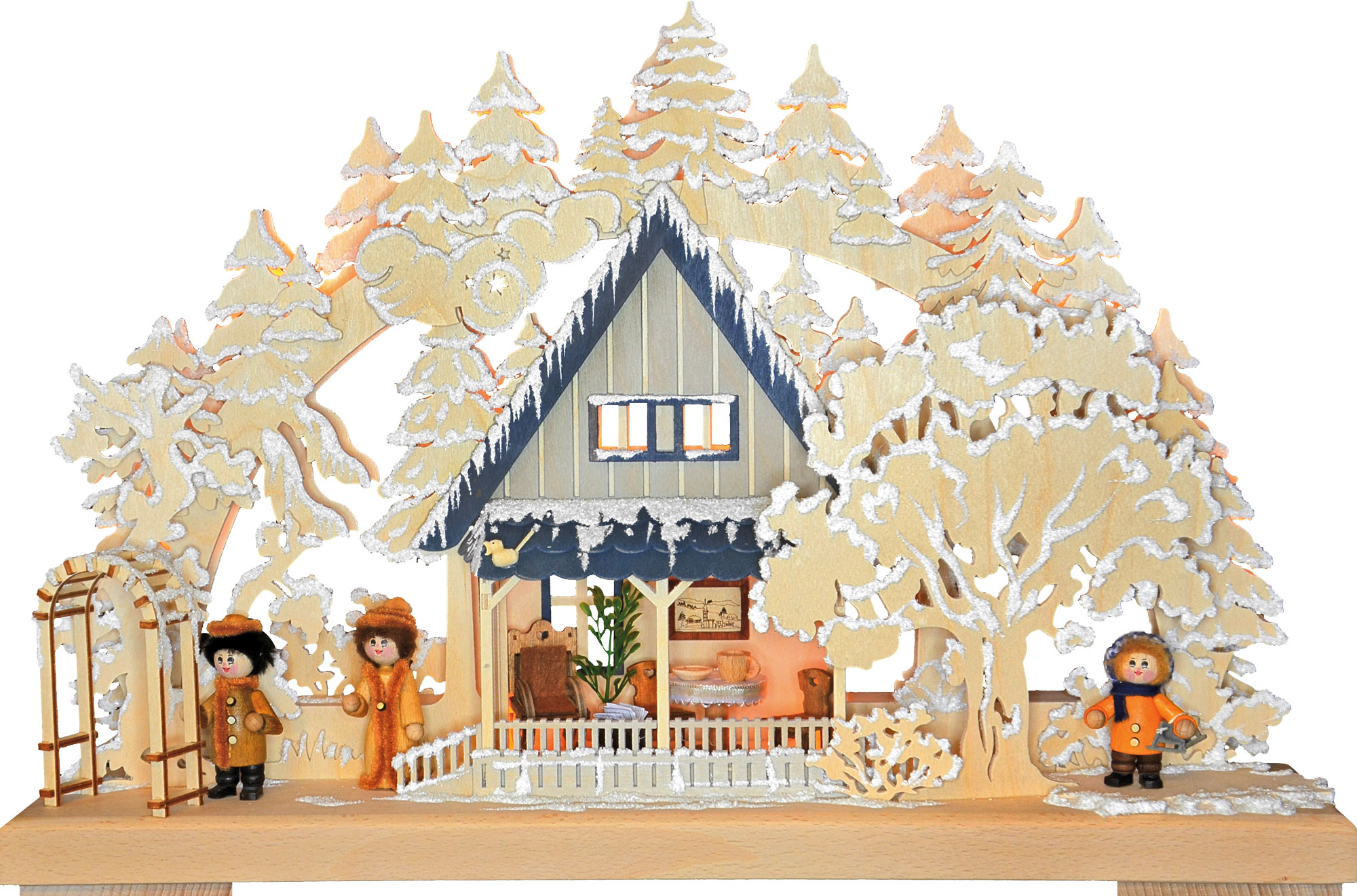 3D-Schwibbogen kl., Winteranfang 3D-Schwibbogen kl., Winteranfang