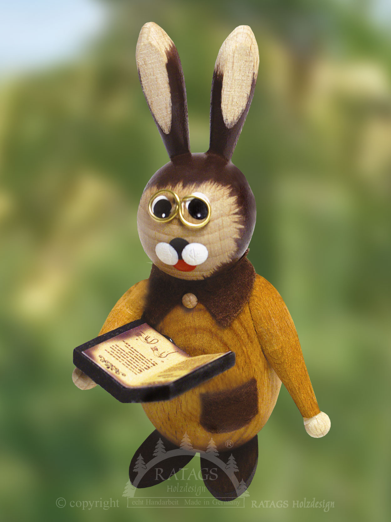 Knuffi Hase, Geschichtenerzähler, Bril Knuffi Hase, Geschichtenerzähler, Bril