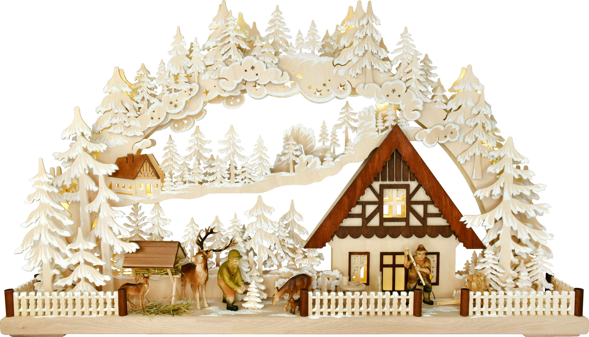 3D-Schwibbogen gr., Wintereinbruch, Raureif