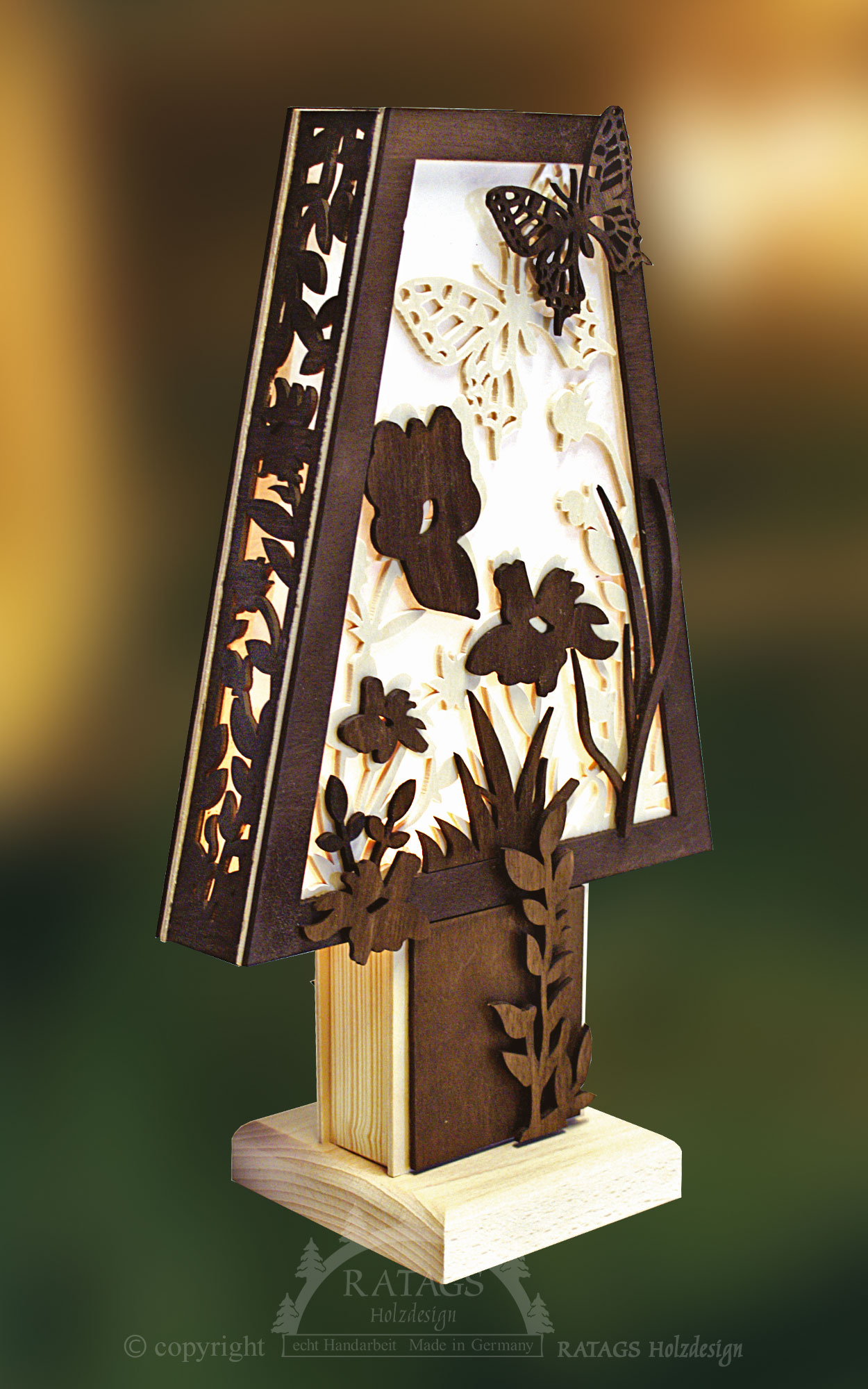 Romantikleuchte, Blumenwiese, natur, braun