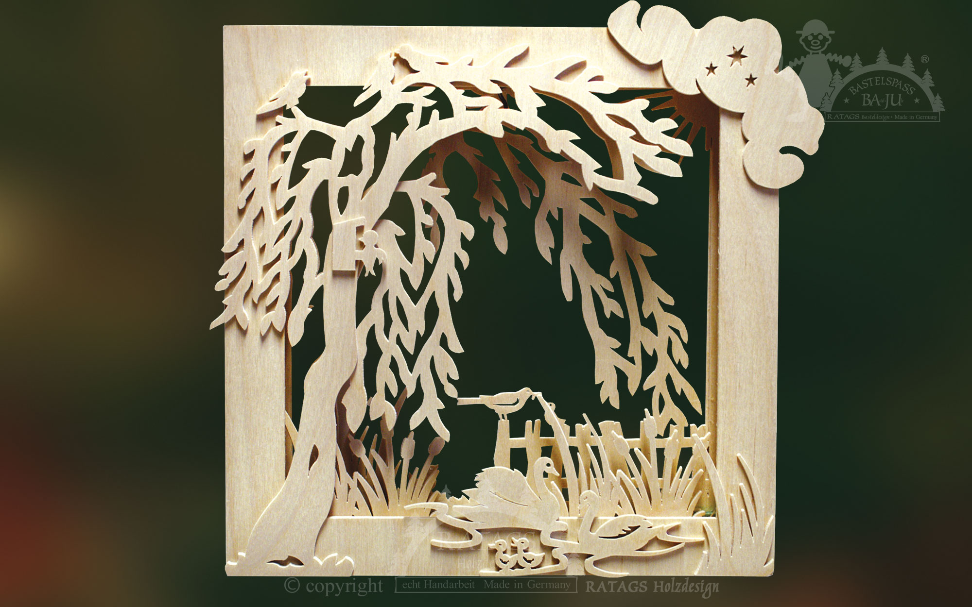 3D-Bilderrahmen zum Basteln, Frühling 3D-Bilderrahmen zum Basteln, Frühling