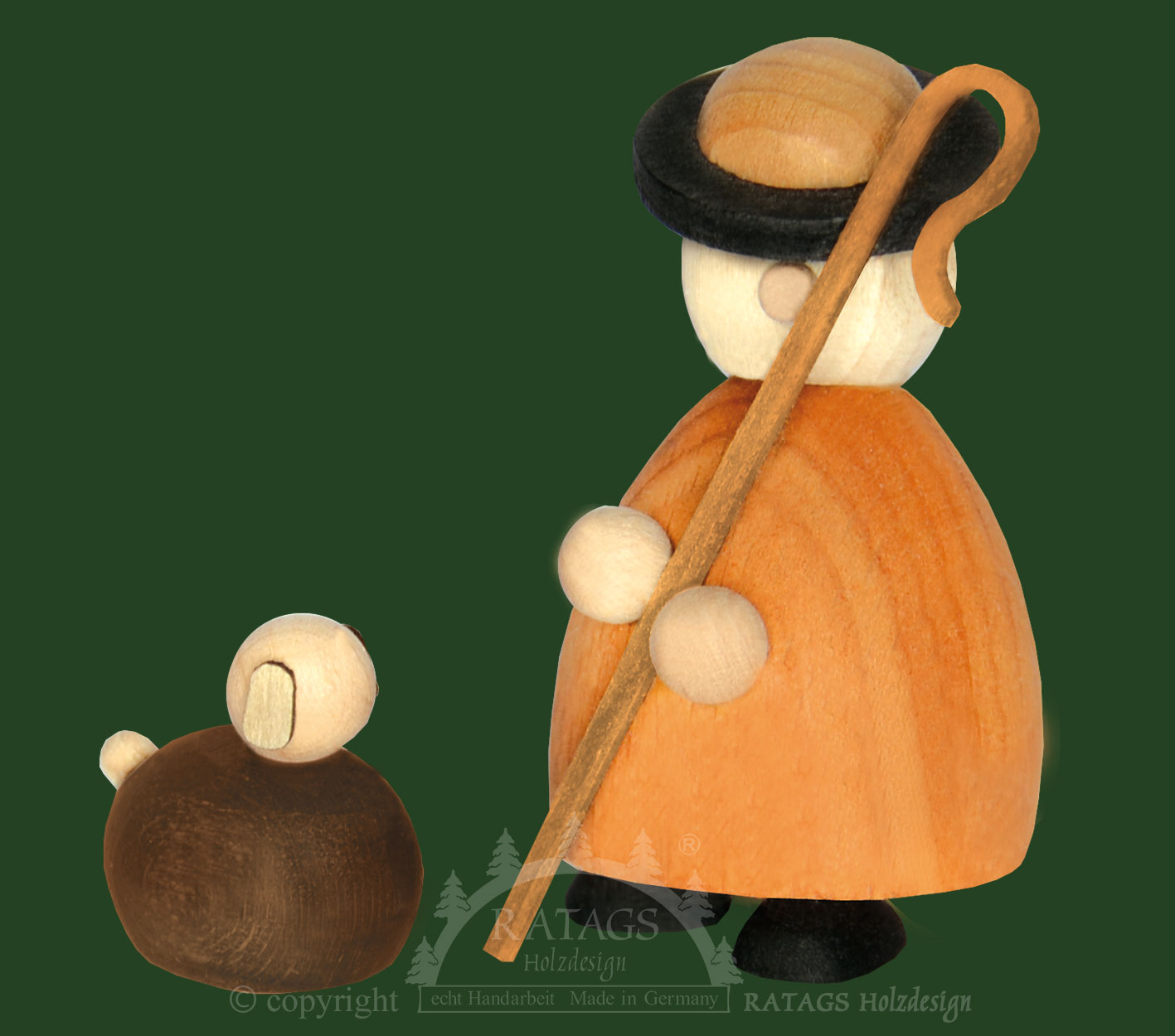 Figur Molli, Junge Linie Schäfer mit Schaf im Set Figur Molli, Junge Linie Schäfer mit Schaf im Set