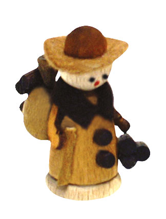 Miniaturfigur; Waldmann mit Rucksack Miniaturfigur; Waldmann mit Rucksack