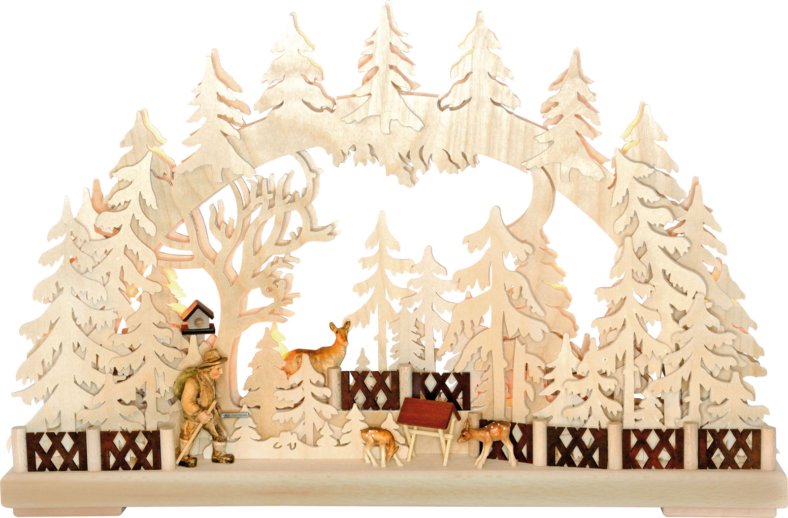 3D-Schwibbogen kl., Wildhüter 3D-Schwibbogen kl., Wildhüter