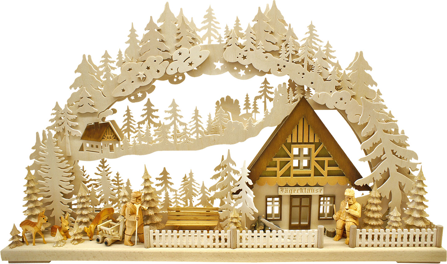 3D-Schwibbogen groß, Jägerklause 3D-Schwibbogen groß, Jägerklause