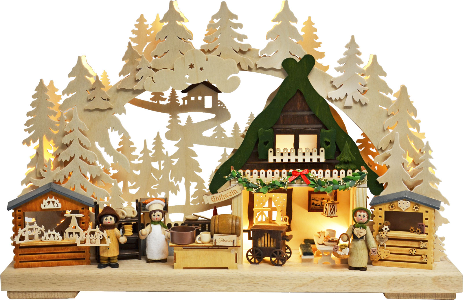 3D-Schwibbogen klein, Nikolausmarkt 3D-Schwibbogen klein, Nikolausmarkt