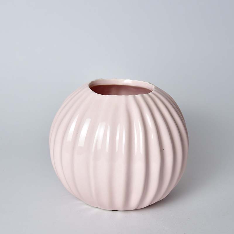 Kugelvase 15cm Pastell-Rosa