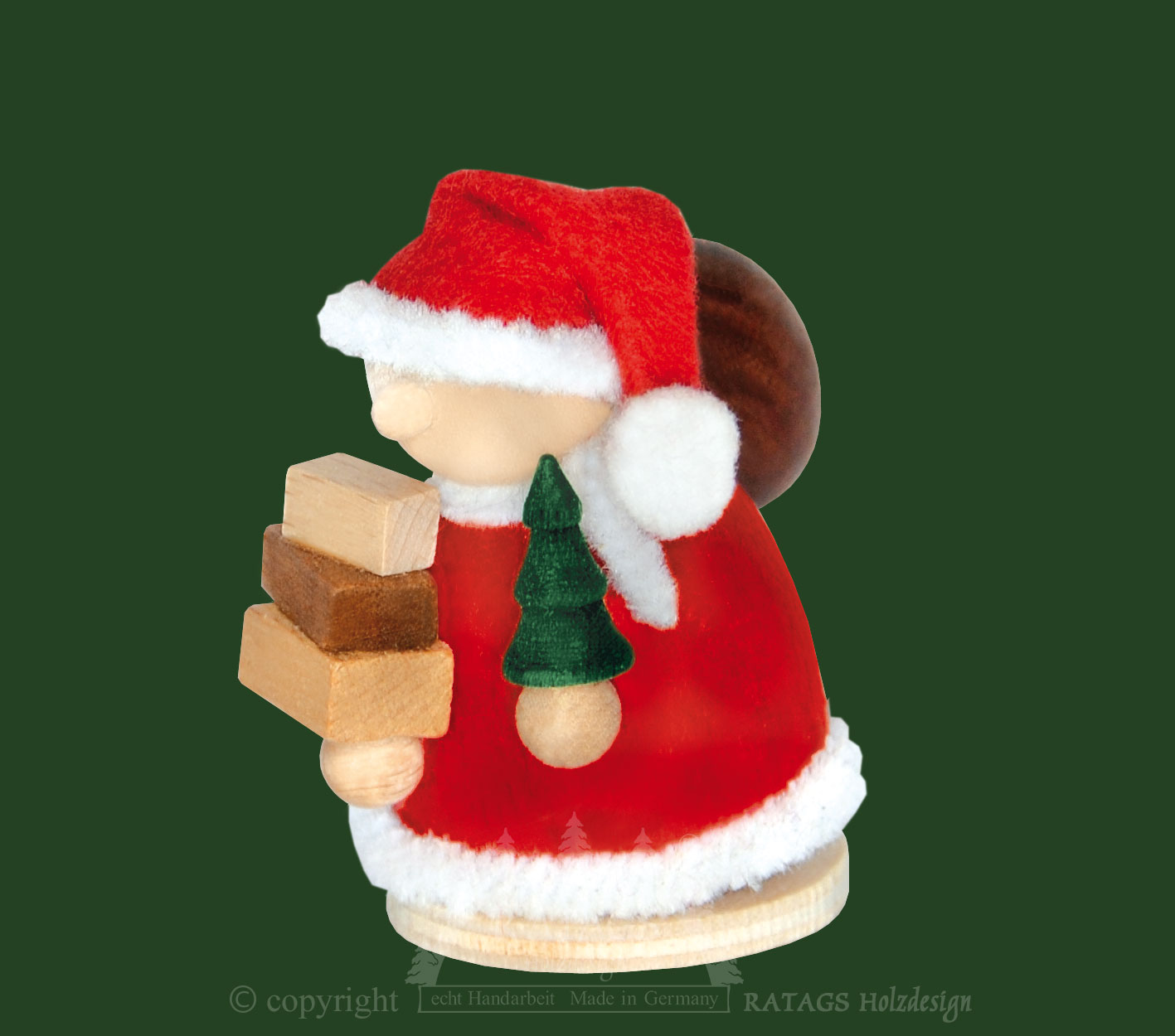 Molli, Junge Linie - Weihnachtmann rot, Geschenke, Bäumchen Molli, Junge Linie - Weihnachtmann rot, Geschenke, Bäumchen