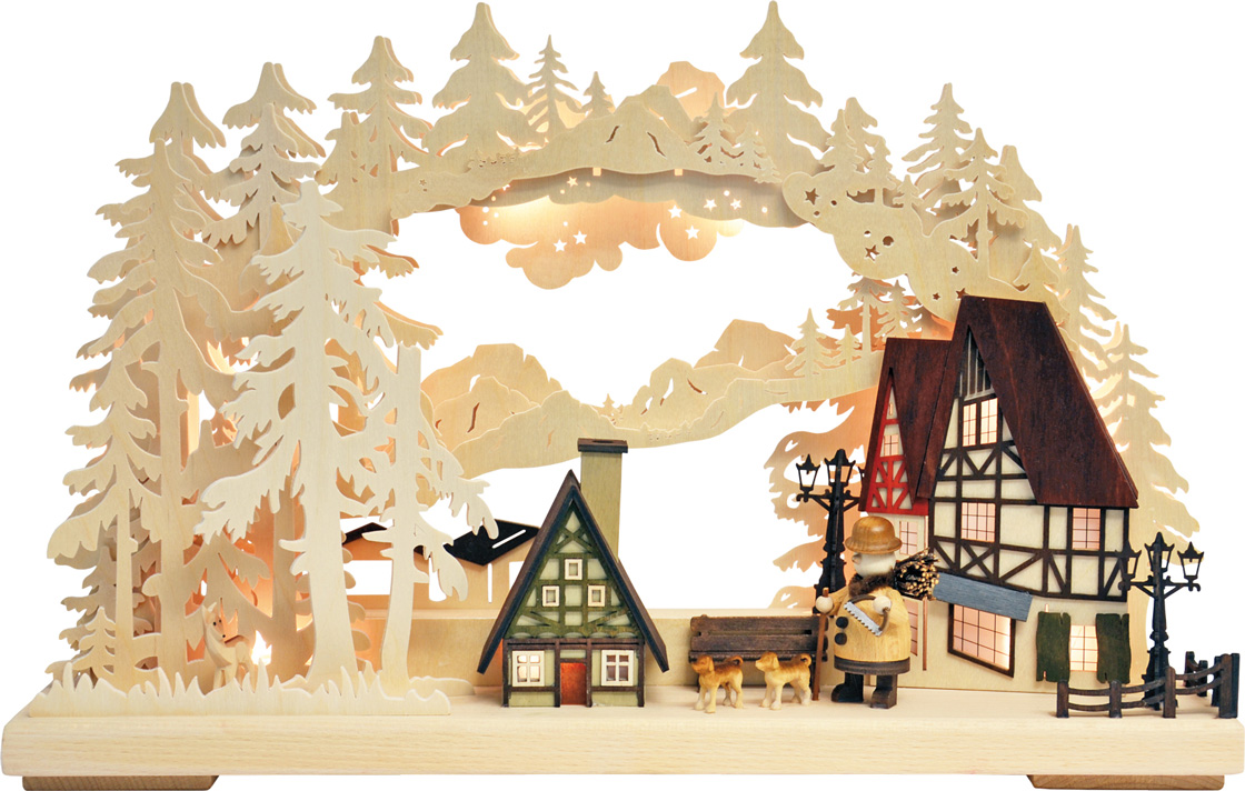 3D-Schwibbogen kl., Fachwerkhäuser 3D-Schwibbogen kl., Fachwerkhäuser