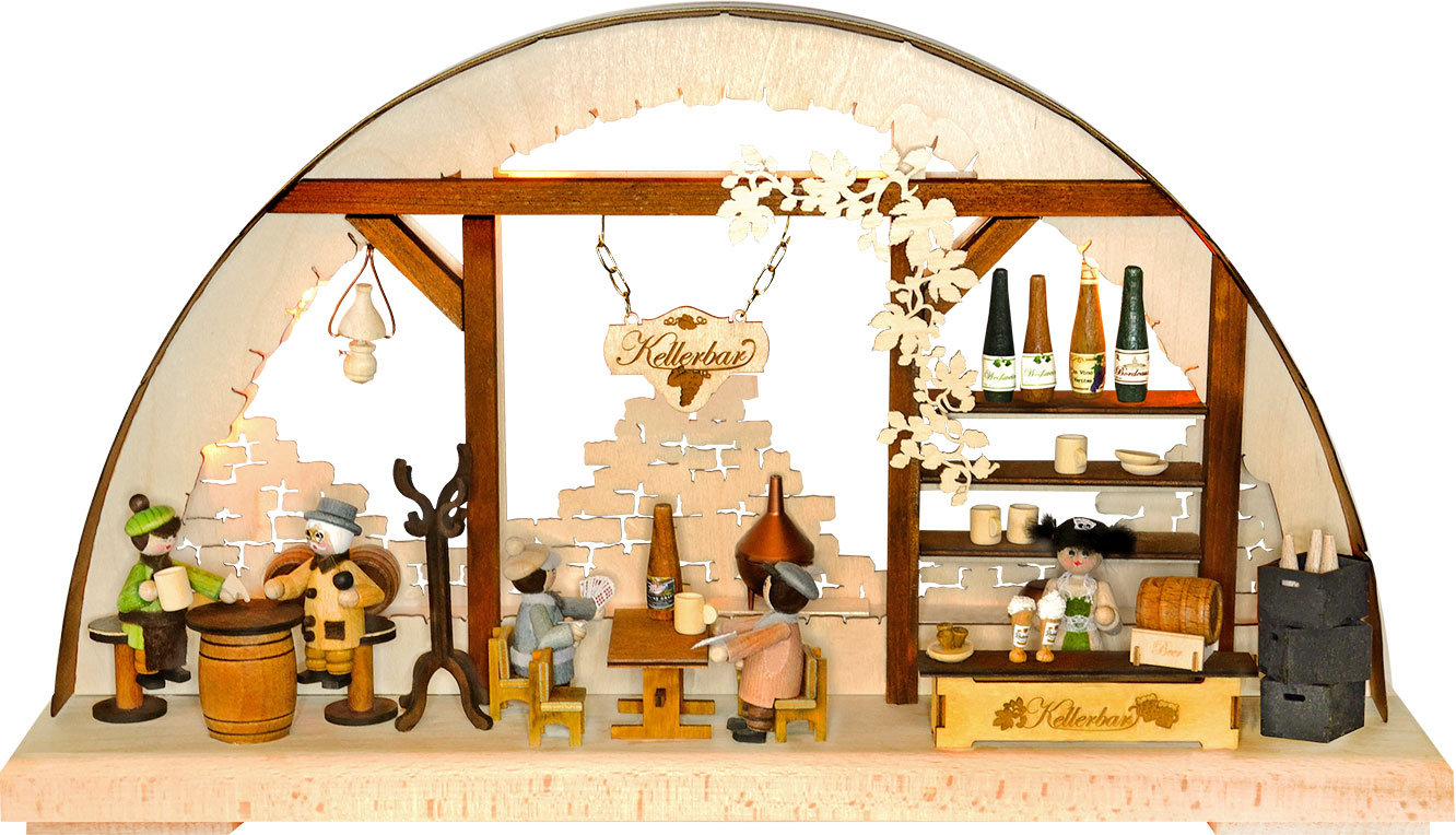 3D-Schwibbogen klein, Kellerbar 3D-Schwibbogen klein, Kellerbar