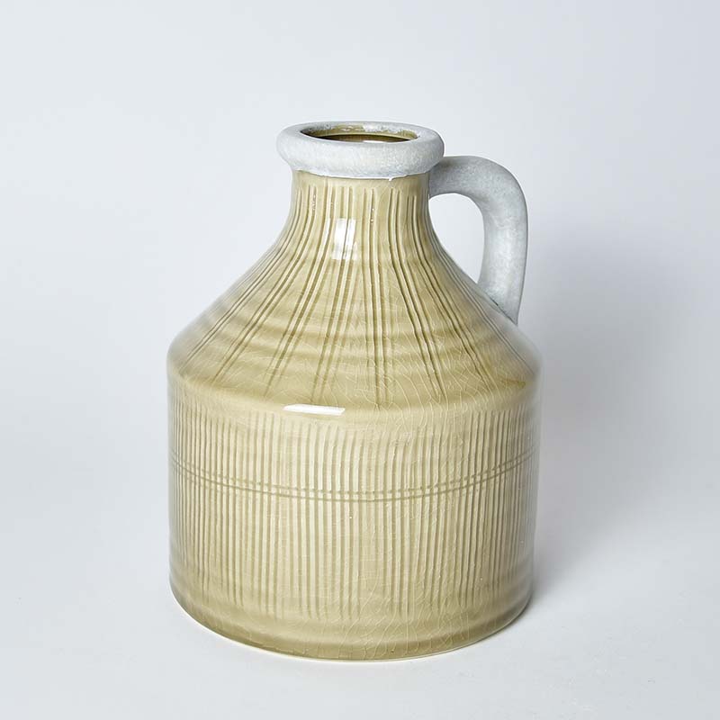 Vase m.Hkl.19cm Landhaus sort.