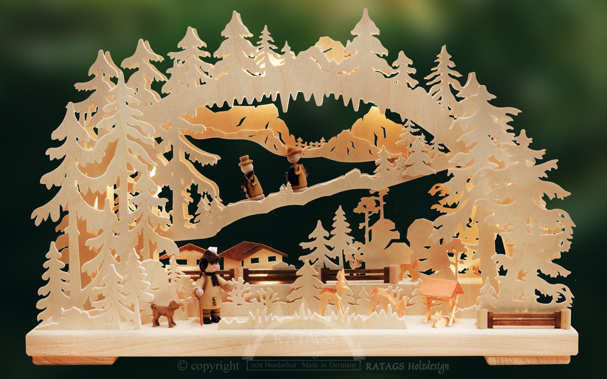 3D-Schwibbogen klein, Bergwiese 3D-Schwibbogen klein, Bergwiese