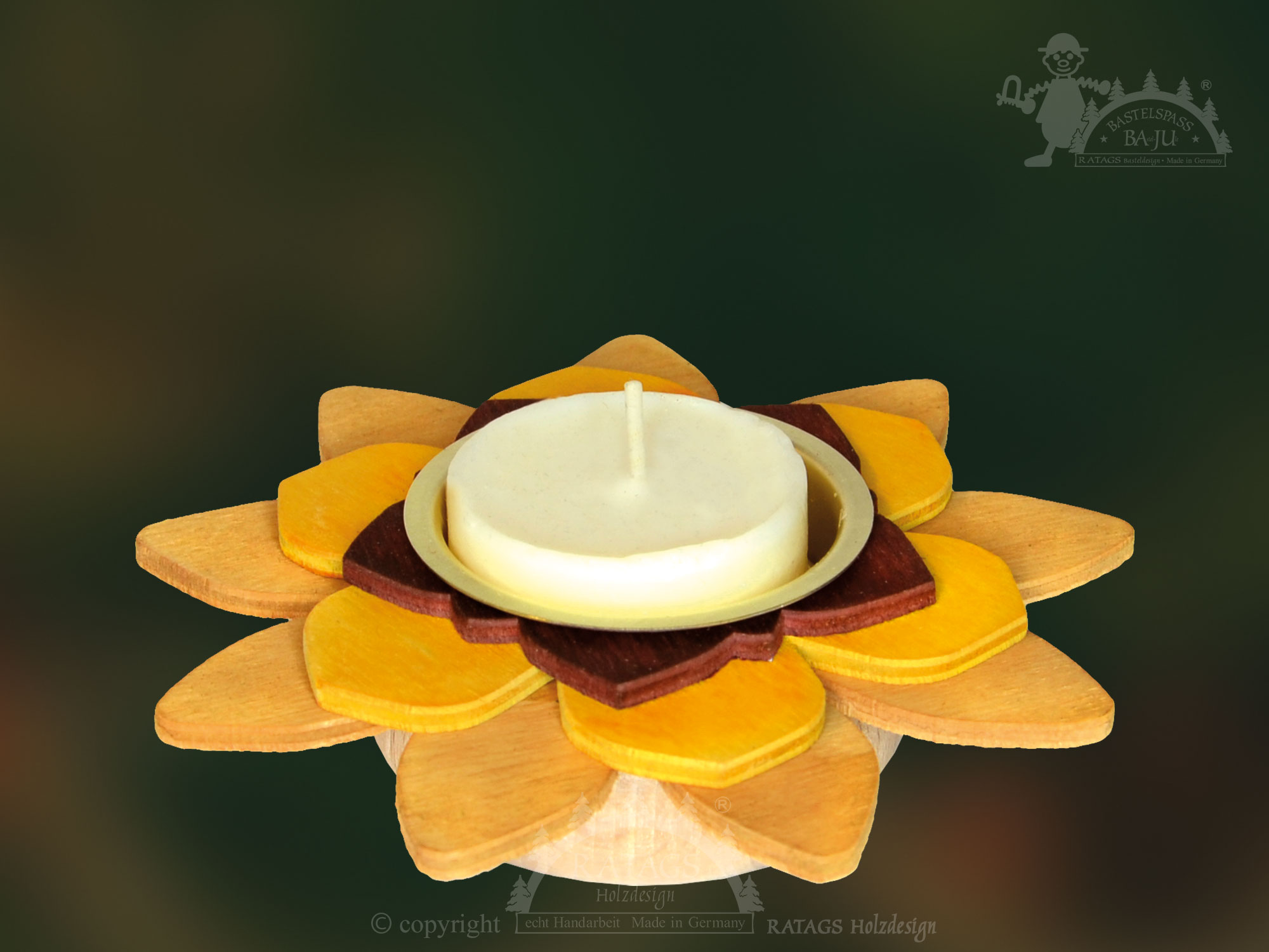 Teelichtblumen zum Basteln, 2er Set Teelichtblumen zum Basteln, 2er Set